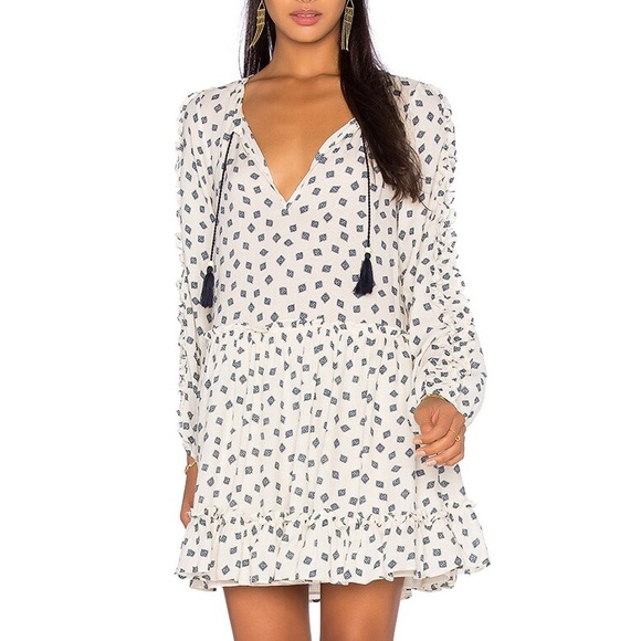 Misa Los Angeles Dresses & Skirts - Misa Los Angeles Taryn Ruffle Mini w/Tassels Small